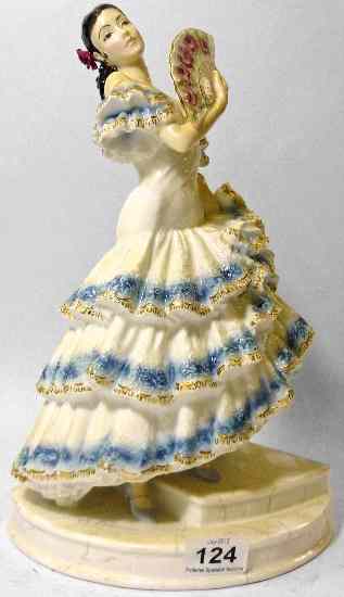 Appraisal: Royal Worcester large figure Maria the Maureen Halson Collection made