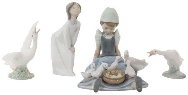 Appraisal: lot of Lladro porcelain figures including My Hungry Brood no