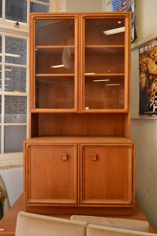 Appraisal: A 'S GLAZED PARKER WALL UNIT A 'S GLAZED PARKER