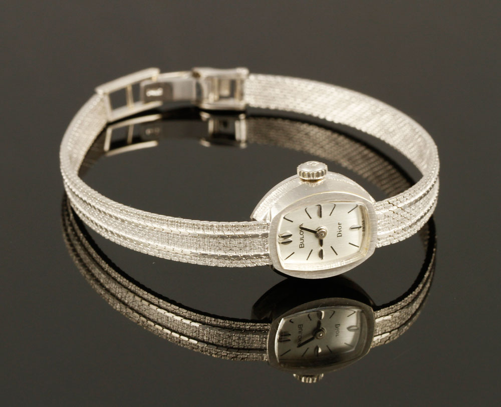 Appraisal: - K Gold Bulova Dior Watch Ladies K white gold