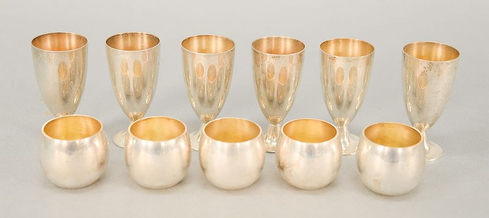 Appraisal: Tiffany Co sterling silver lot to include five small cups