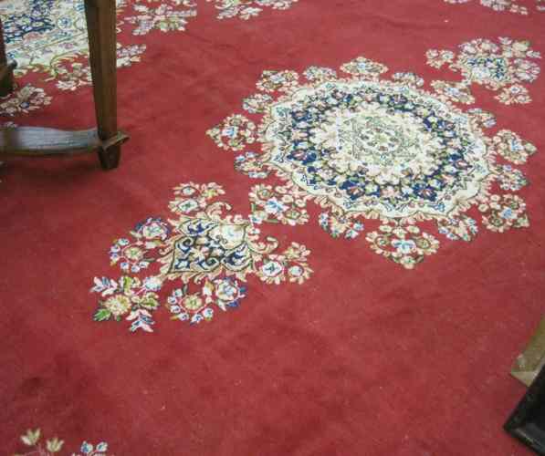 Appraisal: SEMI-ANTIQUE PERSIAN KERMAN CARPET Kerman Province southwestern Iran hand knotted