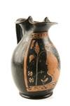 Appraisal: GRECIAN ANTIQUITY - Campanian Oinochoe or Wine Jug with red