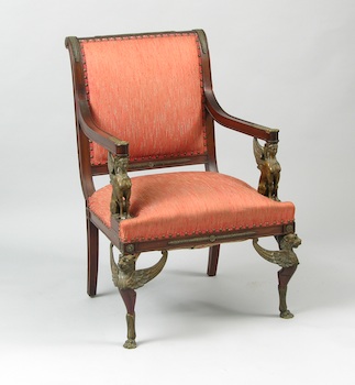 Appraisal: An Antique Armchair Second Empire An antique Second Empire armchair