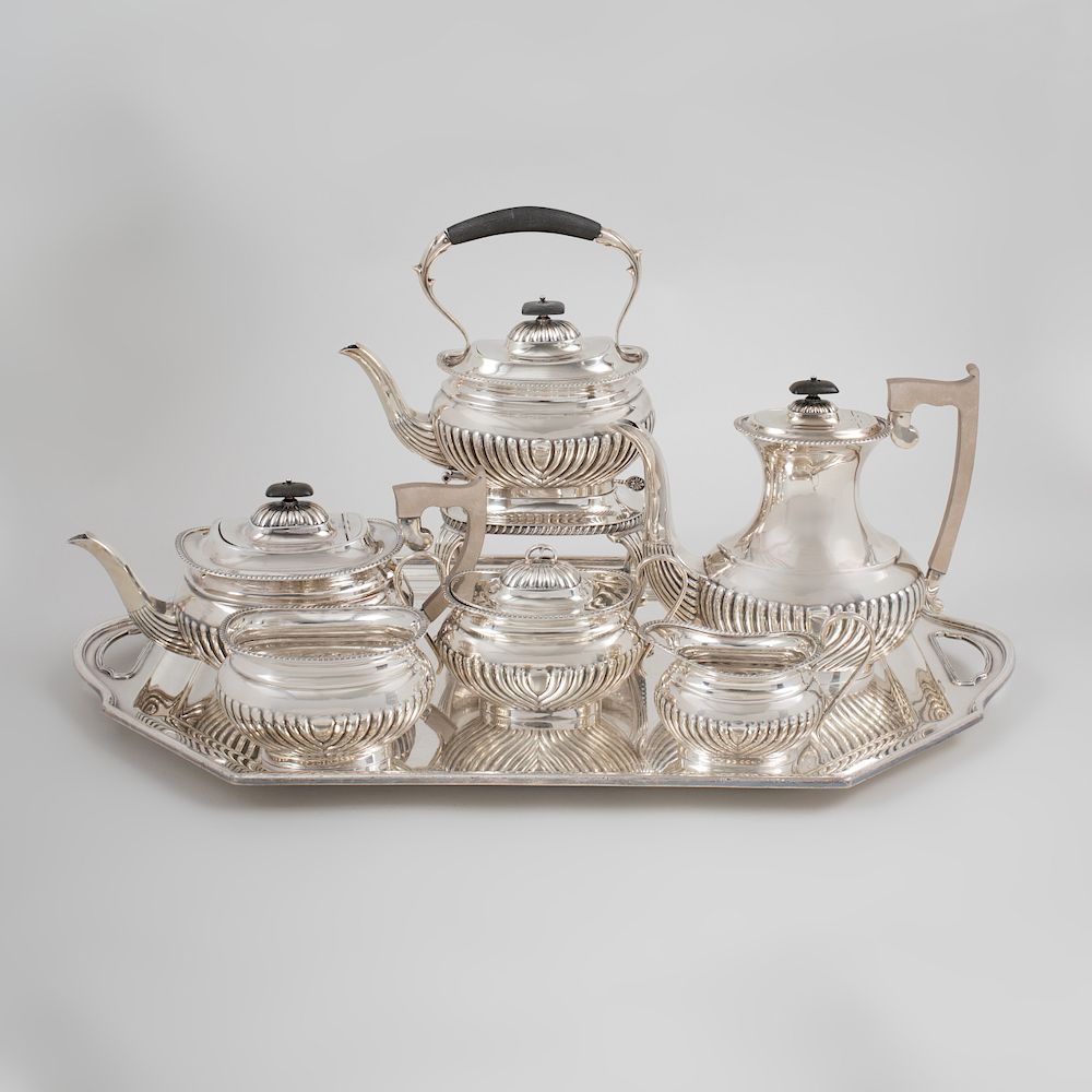 Appraisal: English Silver Six Piece Tea and Coffee Service and a