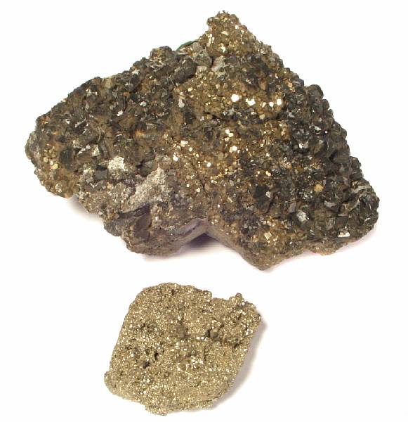 Appraisal: Miscellaneous Group of Pyrite Specimens Including a fine specimen with