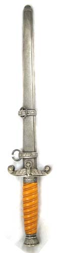 Appraisal: WORLD WAR TWO GERMAN NAZI ARMY DAGGER double sided blade