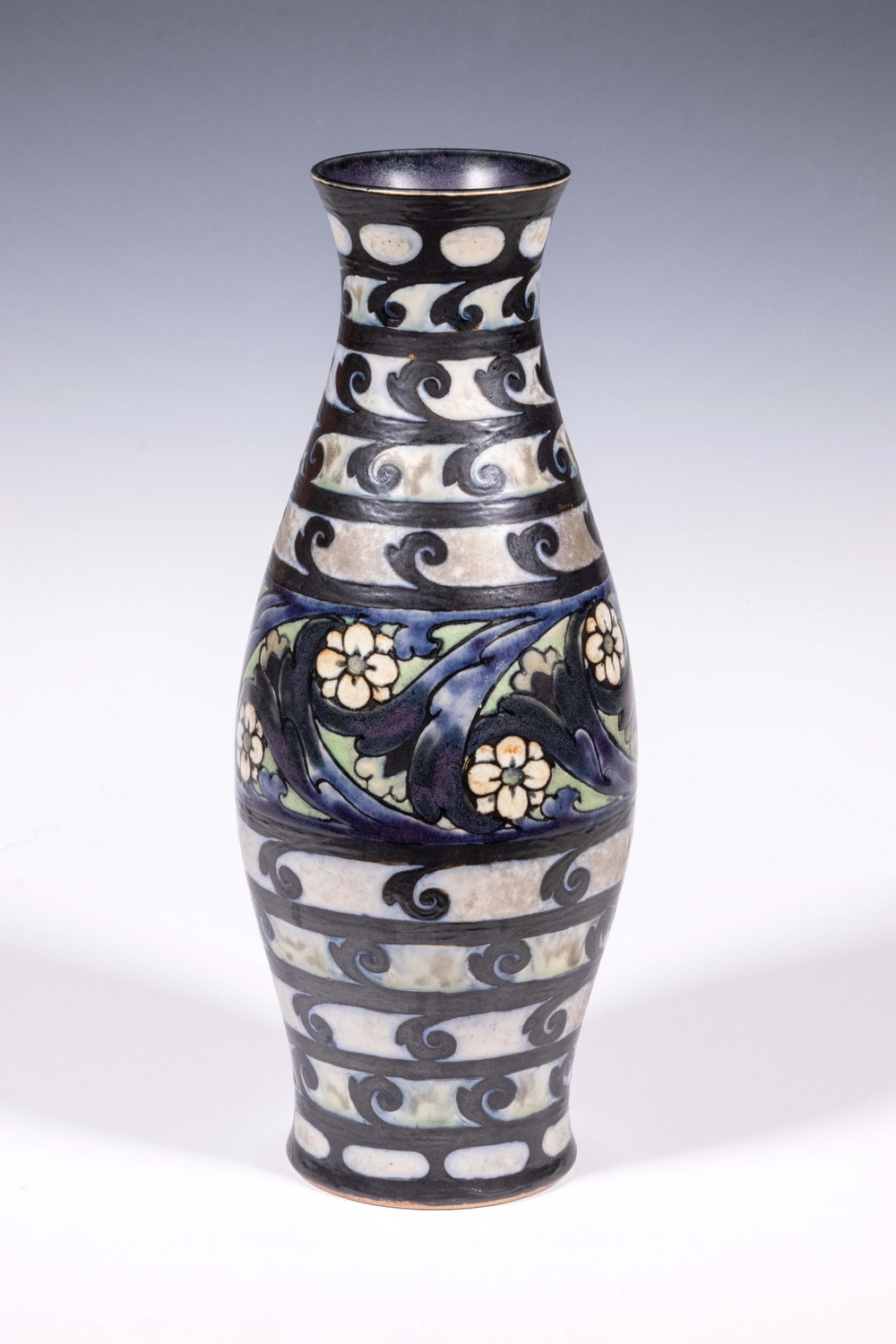 Appraisal: ROYAL DOULTON STONEWARE VASE BY FRANCIS C POPE English Art