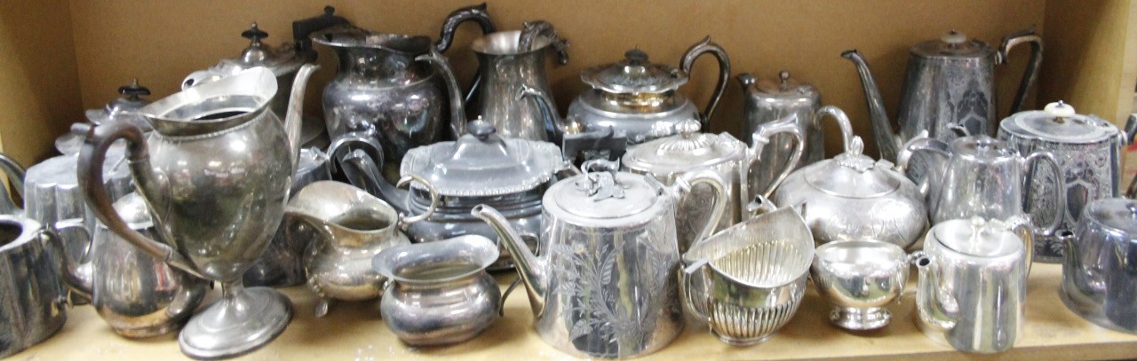 Appraisal: A large quantity of early thC silver plate to include