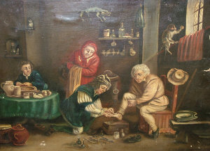 Appraisal: Manner of David Teniers IV - - The village Doctor