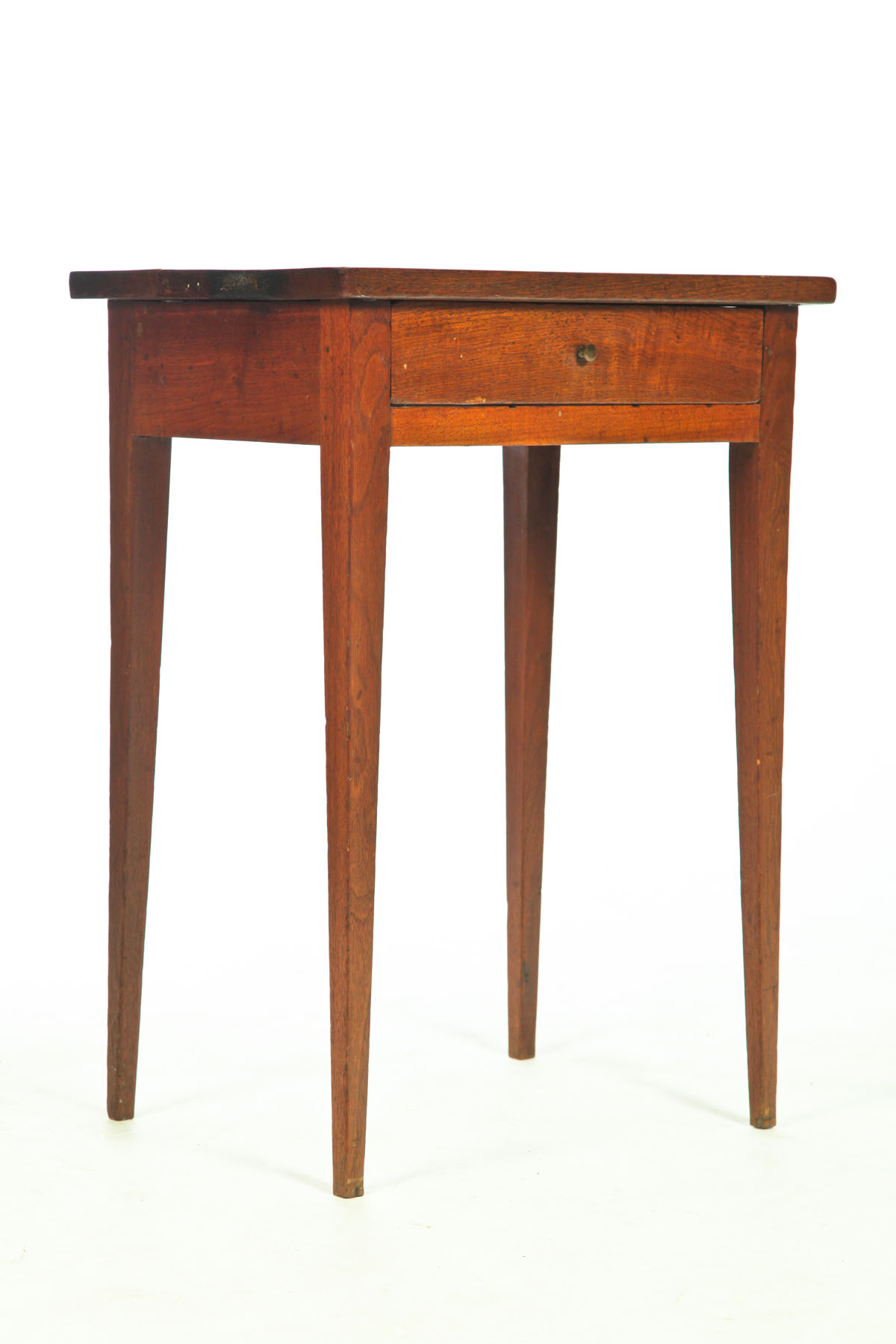 Appraisal: HEPPLEWHITE ONE-DRAWER STAND American th century walnut pine and poplar