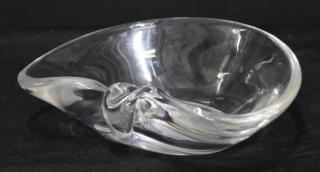 Appraisal: Steuben Crystal Art Glass Ashtray Vintage s in the form