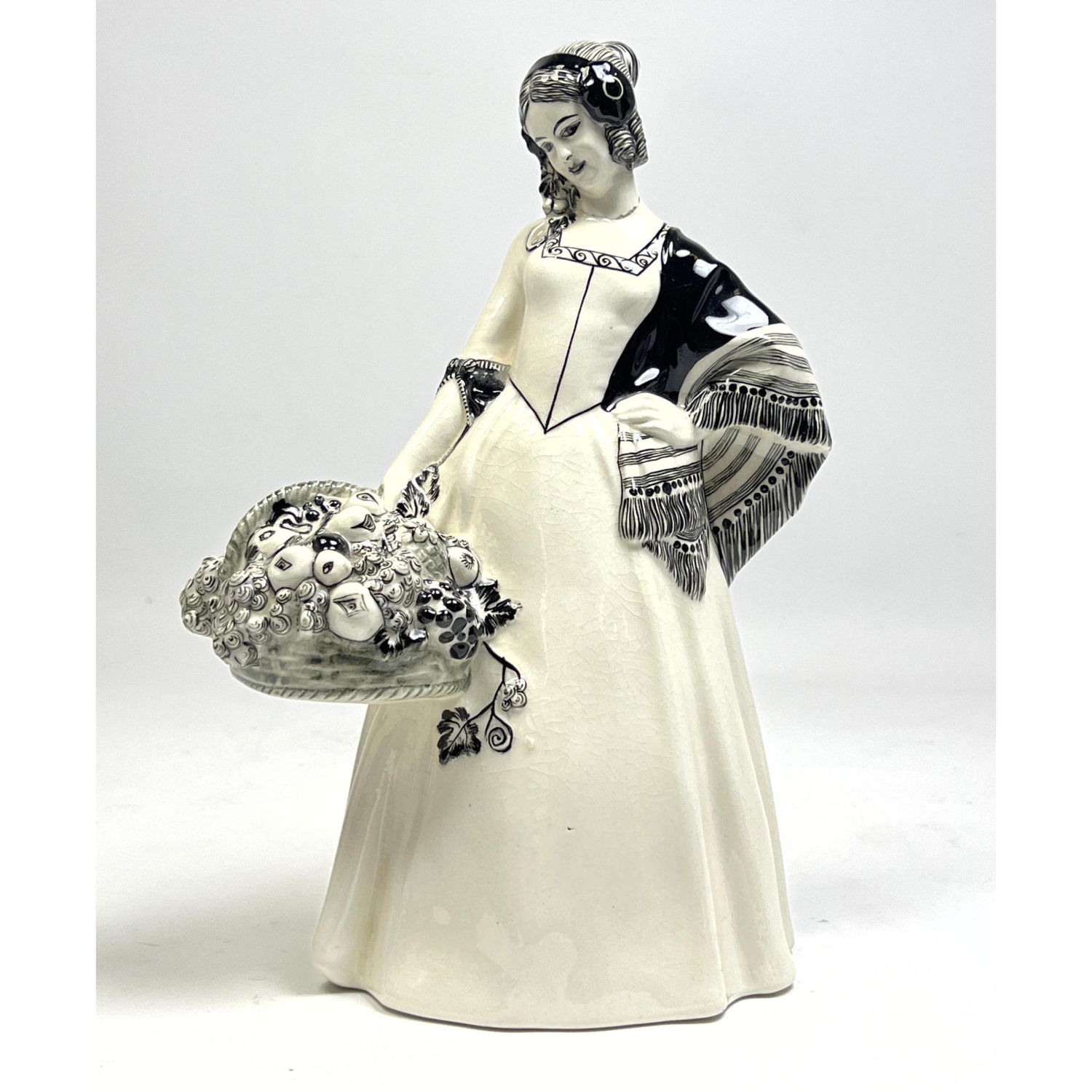 Appraisal: Michael Powolny Wiener Werkstatte Austria Pottery Sculpture Young Woman with