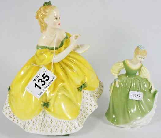 Appraisal: Royal Doulton Figures Fair Maiden HN and Last Waltz HN