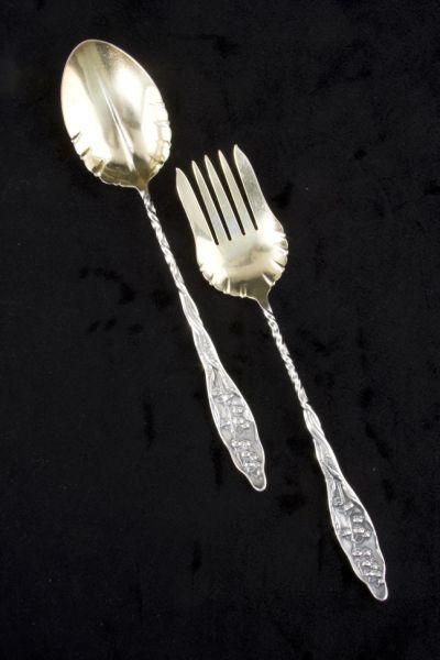 Appraisal: Whiting Lily of the Valley Oversize Serving Set two piece