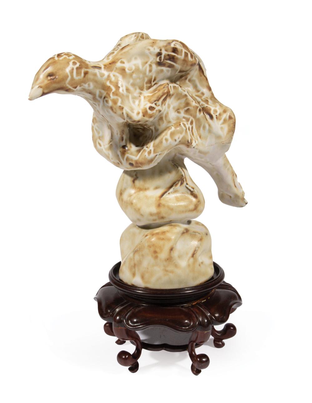 Appraisal: Fiona Waterstreet British th c Bird glazed porcelain sculpture unsigned