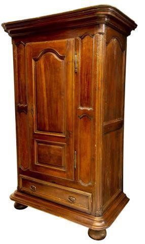 Appraisal: Large French Provincial Louis XIV style fruitwood armoire first half