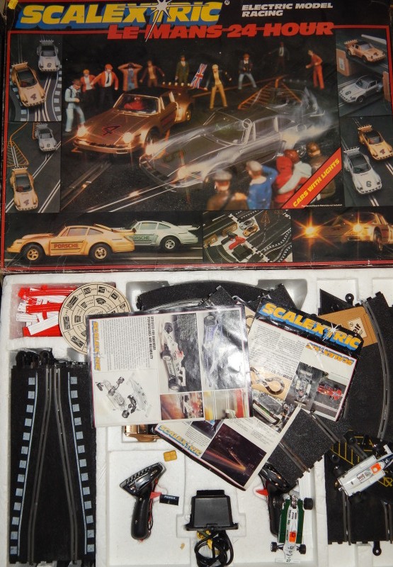 Appraisal: A Scalextric Le Mans hour set possibly incomplete box AF