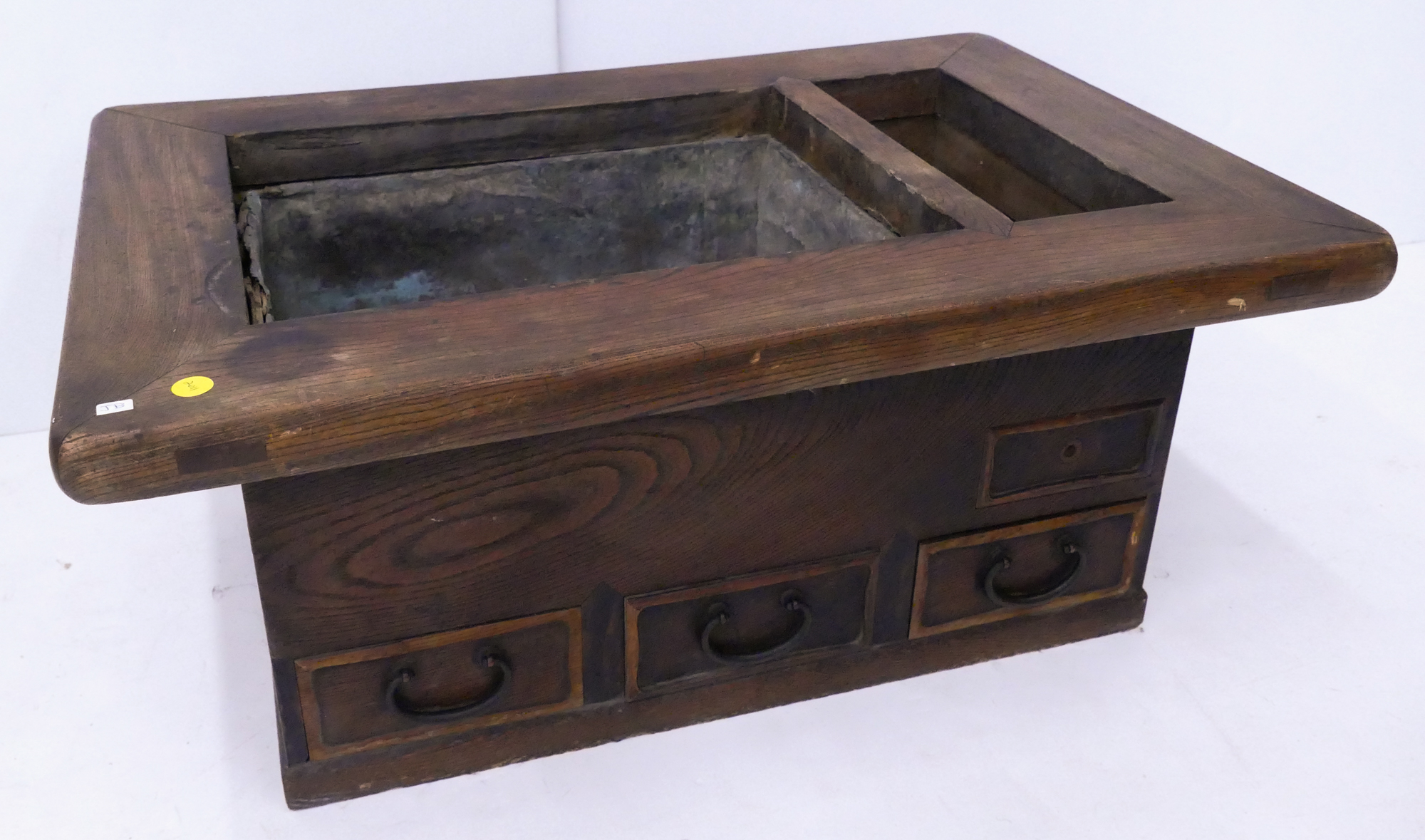 Appraisal: Antique Japanese Hibachi As Is- Top loose - x x