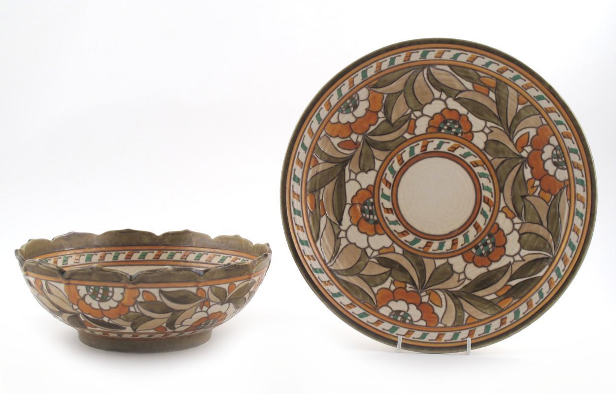 Appraisal: A Crown Ducal charger designed by Charlotte Rhead