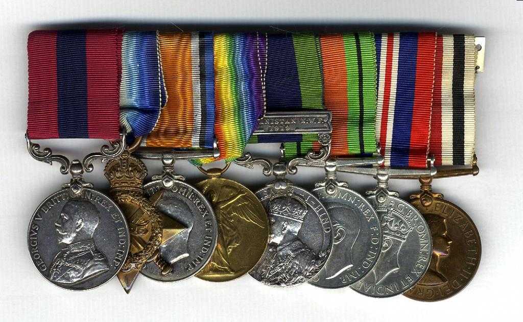 Appraisal: WORLD WAR ONE DCM GROUP OF EIGHT Distinguished Conduct Medal