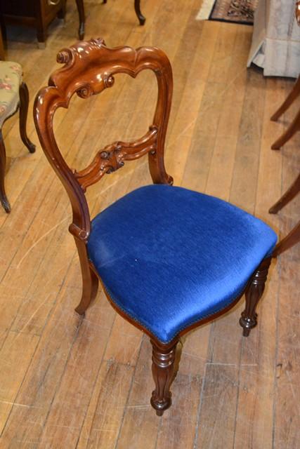 Appraisal: SIX VICTORIAN OAK FRAMED DINING CHAIRS AND ANOTHER PAIR OF