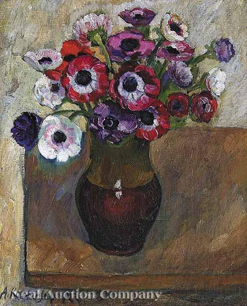 Appraisal: Alexander Kachinsky American Russian - Still Life of Anemones oil