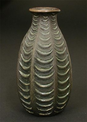 Appraisal: A Martin Brothers stoneware gourd vase by Walter Edwin Martin