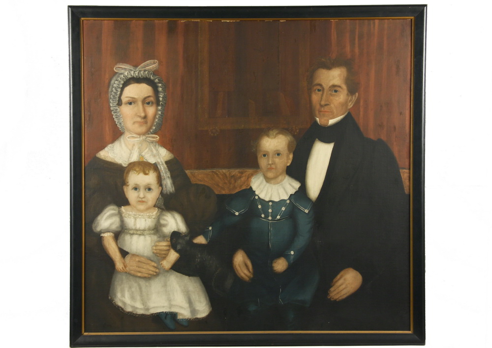 Appraisal: FEDERAL PERIOD PORTRAIT Federalist Period Portrait of the Hopkins Family