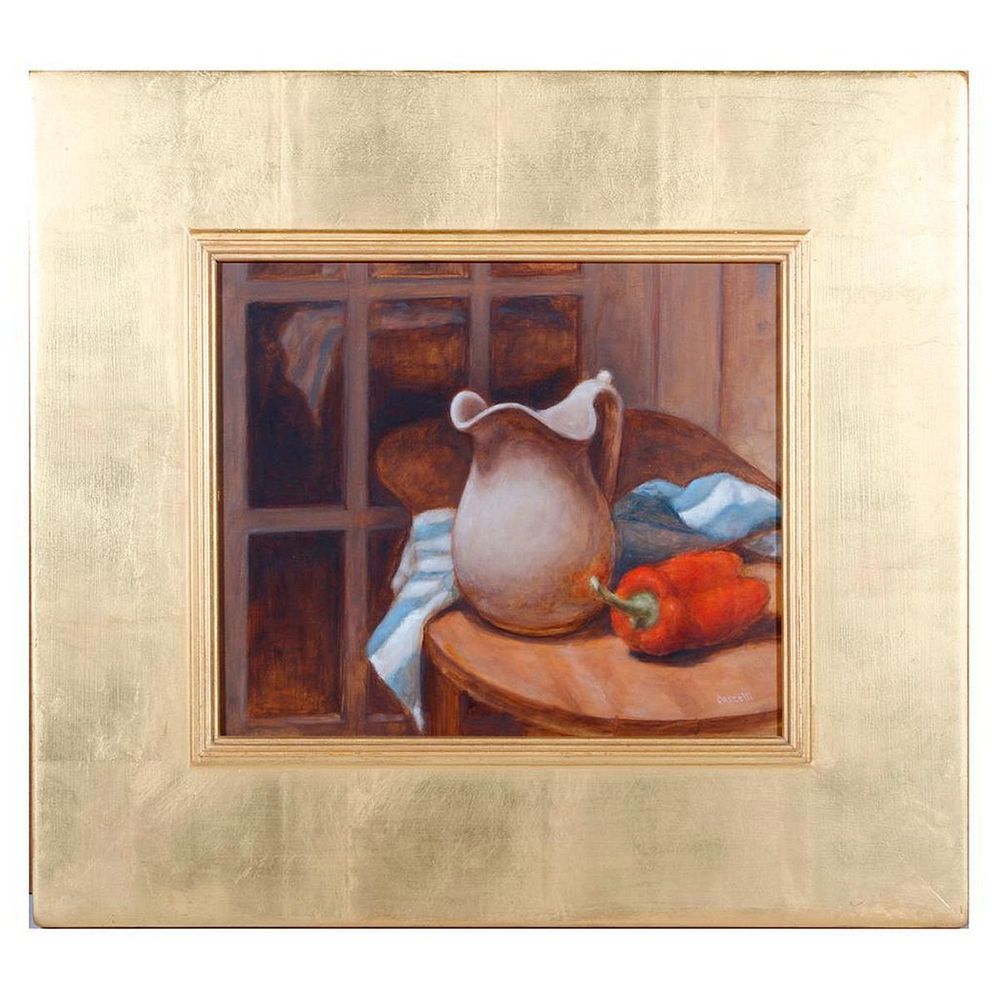 Appraisal: Castelli Artist Castelli Title Subject Still life with pepper Signature