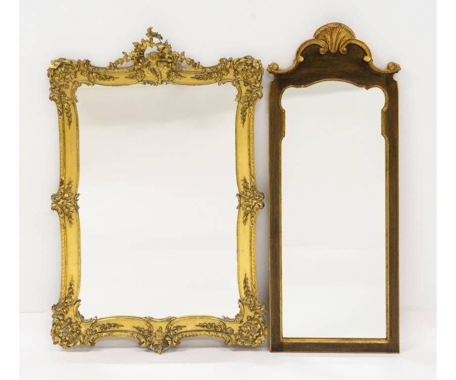 Appraisal: Queen Anne style Italian mirror together with a gilt framed