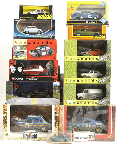 Appraisal: Corgi Vanguards Solido Matchbox Polistil a large mixed group of