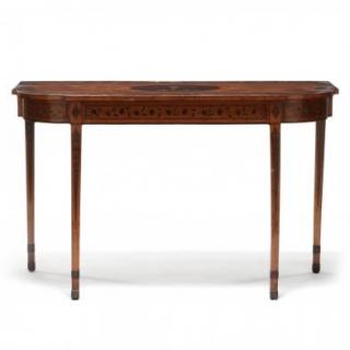 Appraisal: An English Console Table Decorated in the Adams Style early