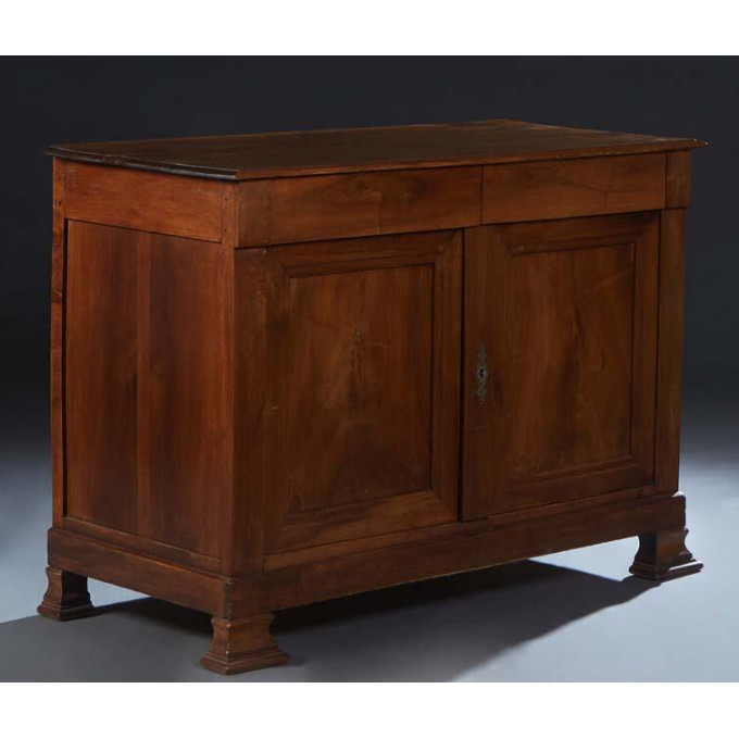 Appraisal: French Provincial Louis Philippe Carved Walnut Sideboard th c the