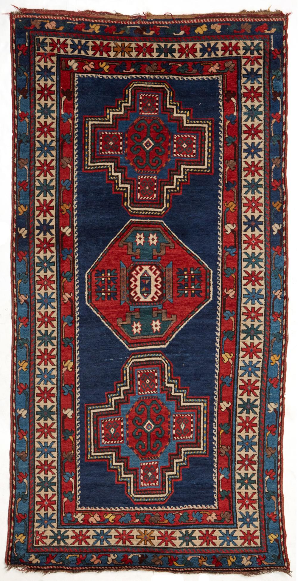 Appraisal: A Kazak Caucasian area rug First-quarter th Century Wool on