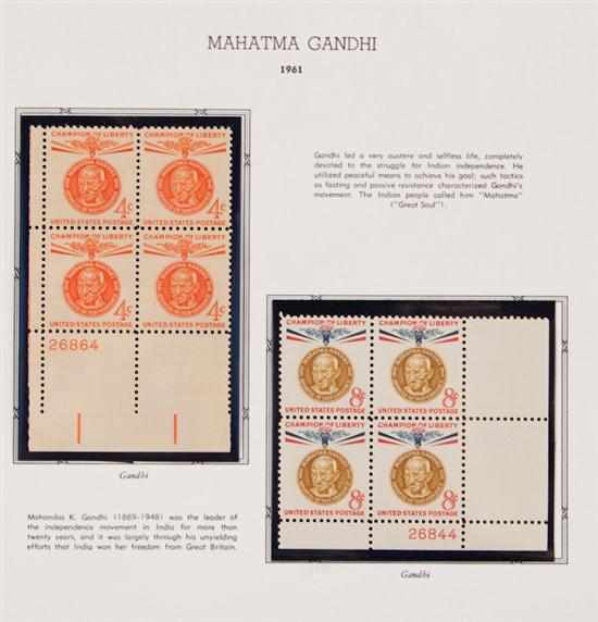 Appraisal: Selection of Definitive and Commemorative Plate Blocks - ' Scott