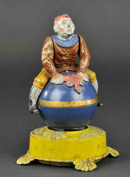 Appraisal: CLOWN ON GLOBE MECHANICAL BANK J E Stevens Co designed