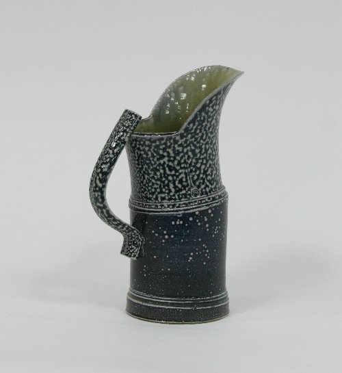 Appraisal: Walter Keeler ARR A salt glaze jug in blue green