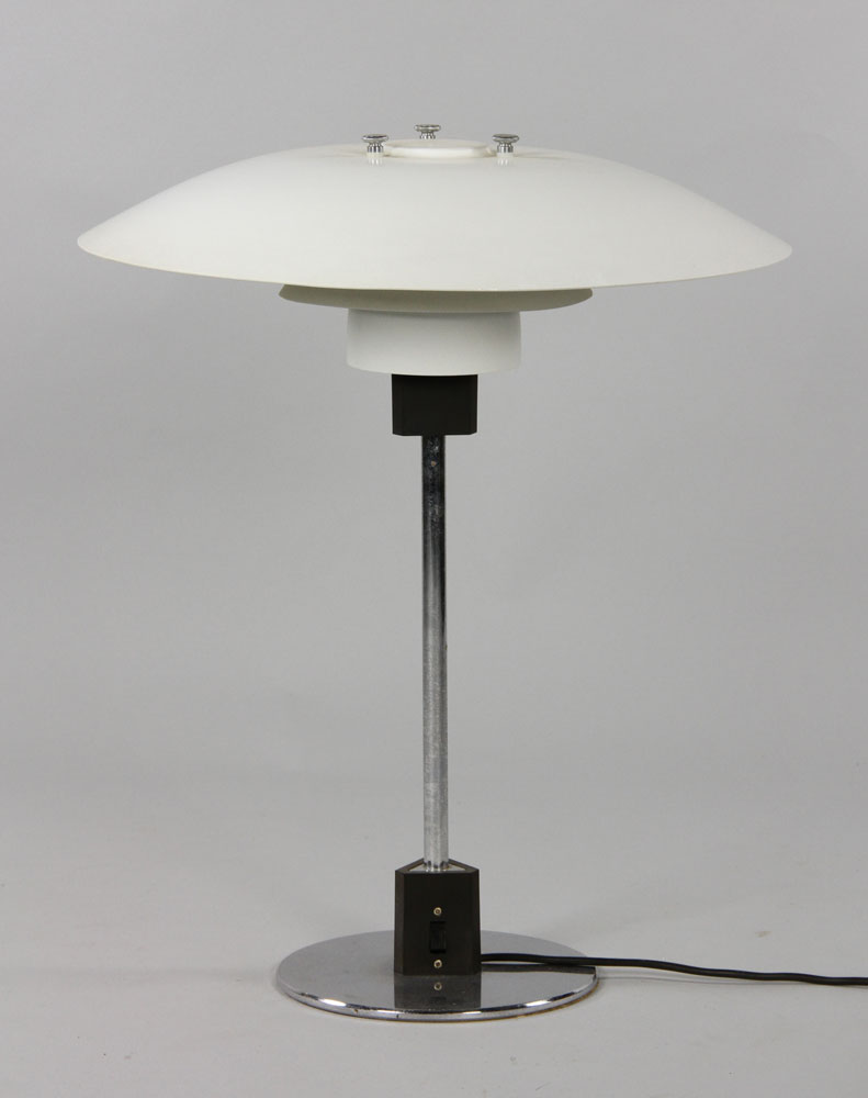 Appraisal: - Henningsen Style Table Lamp Table lamp in the style