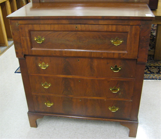 Appraisal: FEDERAL STYLE MAHOGANY SECRETARY CHEST American early th century the