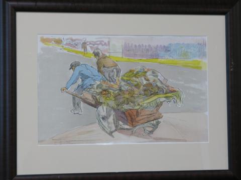 Appraisal: JACQUES VILLON FRENCH - MARCHAND DE QUATRE SAISONS Lithograph on