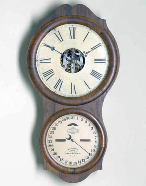 Appraisal: ITHACA CALENDAR CLOCK CO Wall regulator number in rosewood case