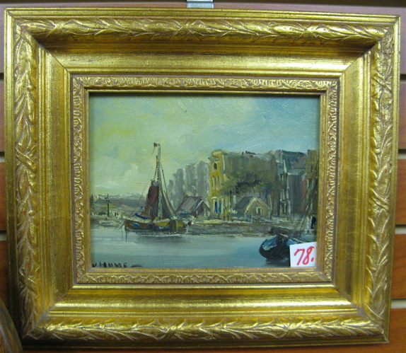 Appraisal: PETER VAN HUME oil on wood panel Dutch th century