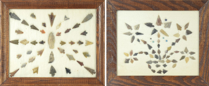 Appraisal: NATIVE AMERICAN INDIAN GEM BIRD POINTS ARROW HEADS approximately pieces