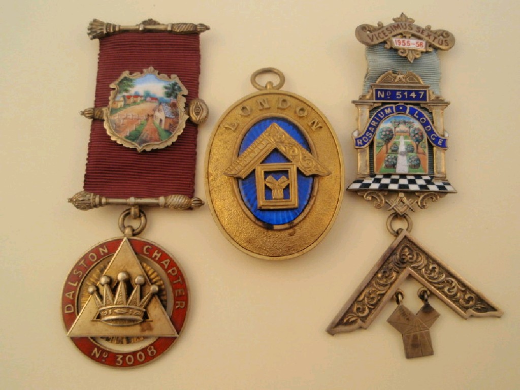 Appraisal: Three Masonic medallions