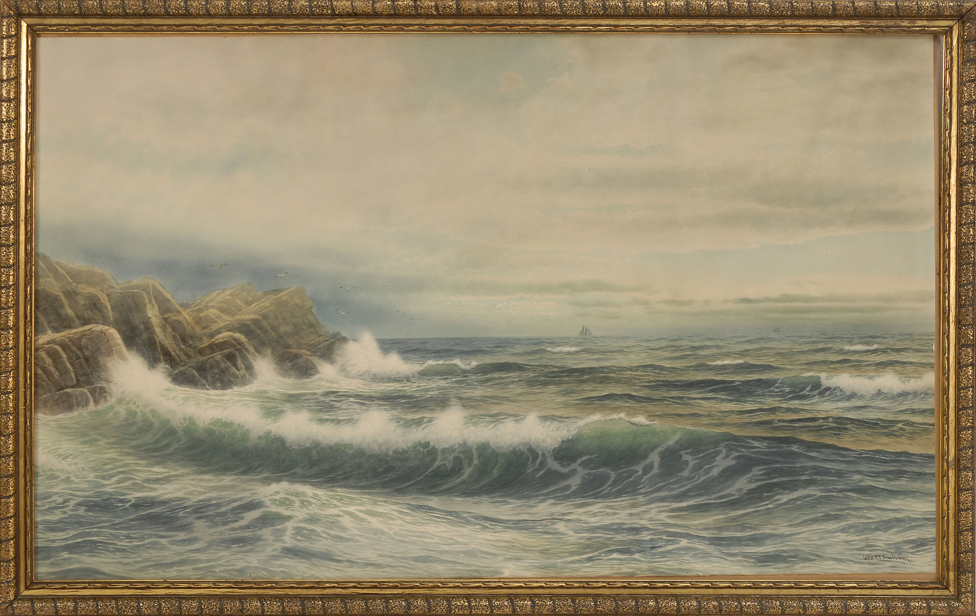 Appraisal: GEORGE HOWELL GAYAmerican - New England seascape Signed lower right