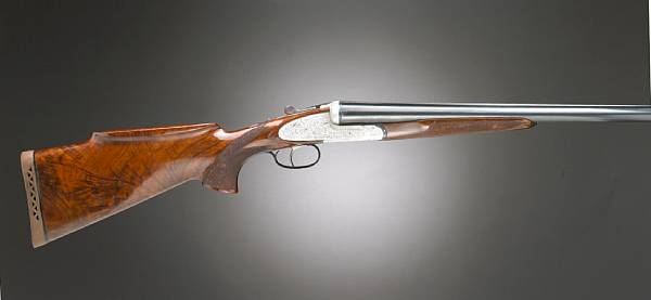 Appraisal: A gauge Italian double barrel sidelock ejector gun Serial no