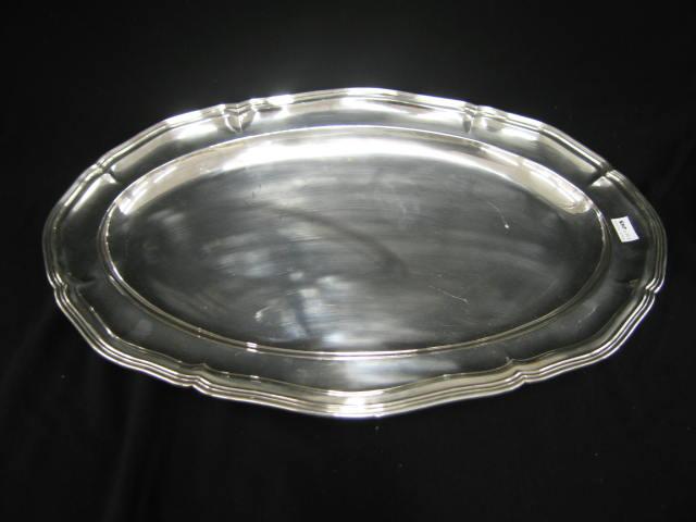 Appraisal: Large Silverplate Oval Serving Platter x