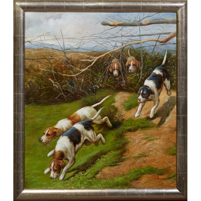 Appraisal: Anton Nicolaas Marie Karssen - Dutch Running Hounds th c