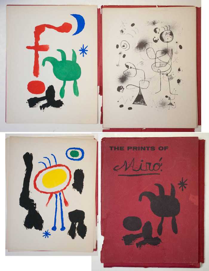 Appraisal: THE PRINTS OF JOAN MIRO portfolio of forty-one prints after